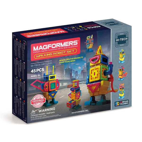 Constructions Magnétiques 3D Jeu Magnétique 45 Pièces Magformers Robot acquista