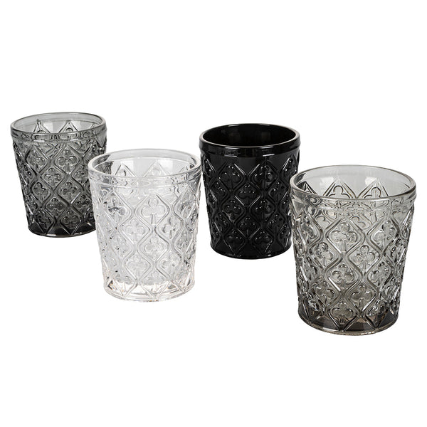 prezzo Set 4 Verres à Eau en Pierres de Marrakech en Villa d'Este Home Tivoli Verre Gris