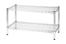Scaffale in Acciaio Cromato 2 Ripiani Tosini Linea 2X45 - 45x60x50cm\/