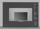 Parete Attrezzata Soggiorno 260x30x180 cm Maruska n°3 Grigio Antracite Opaco 