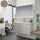Meuble de salle de bain suspendu Bracciano chêne fumé 102x46,5x53 H cm