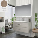 Mobile bagno sospeso Bracciano rovere fumo 102x46,5x53 H cm