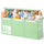 Box Contenitore per Giocattoli 91,5x32x40,5 cm Pieghevole 3 Scomparti 118L in TNT Verde