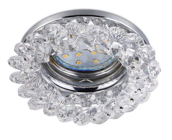 sconto Faretto da Interno Attacco GU10   in Metallo Cromo