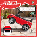 Macchina Cavalcabile per Bambini 65,5x28x42 cm Licenza Land Rover con Clacson e Spazio Portaoggetti Rosso      