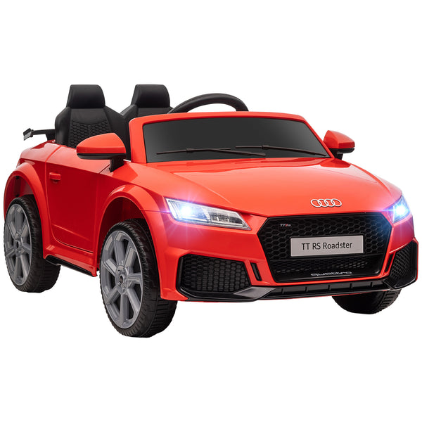 Macchina Elettrica per Bambini Licenza Audi TT con Telecomando e Fari LED Rosso sconto