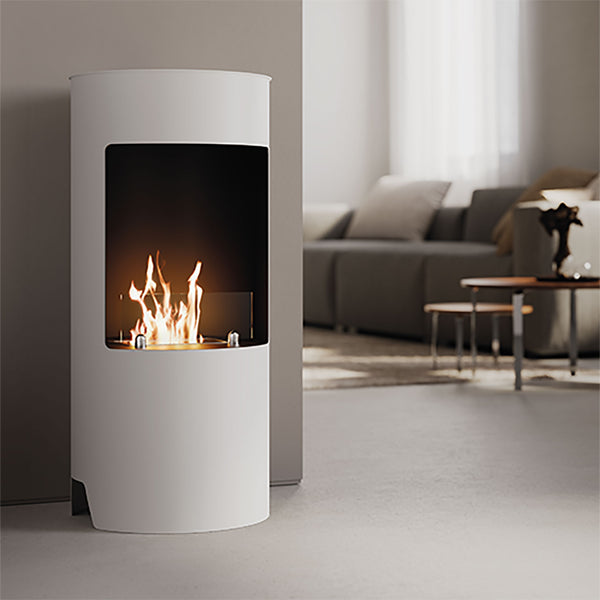 Camino a Bioetanolo da Pavimento Ø45x95 cm 2500W 1,2L Cortina Bianco acquista