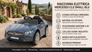 Macchina Elettrica per Bambini 12V con Licenza Mercedes CLS Small Blu