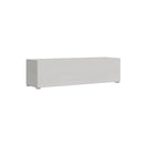 Mobile TV con Anta a Ribalta e Passacavi 153,6x40x39,6 cm con piedini Bianco Frassino