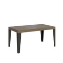  Tavolo Allungabile 160-264x90x77 cm Flame Premium Tortora Telaio Antracite