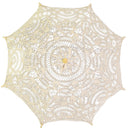 Ombrello Parasole in Pizzo traforato crema cm Ø60x4xh44