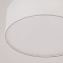 Lampadario Moderno Ø30x17,5 cm G9 40W Paralume in Tessuto Bianco