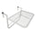 Table de Balcon Suspendue 60x56,5x45 cm Réglable en Fer Blanc