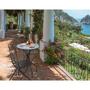 Set 2 Sedie da Giardino in metallo Bistrò Nero