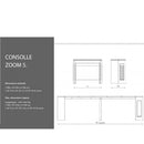 Consolle Allungabile 90x47/182x76 cm Zoom 5 olmo 