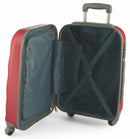 Trolley Valigia Bagaglio a Mano Rigida in ABS 4 Ruote Soriani Rossa