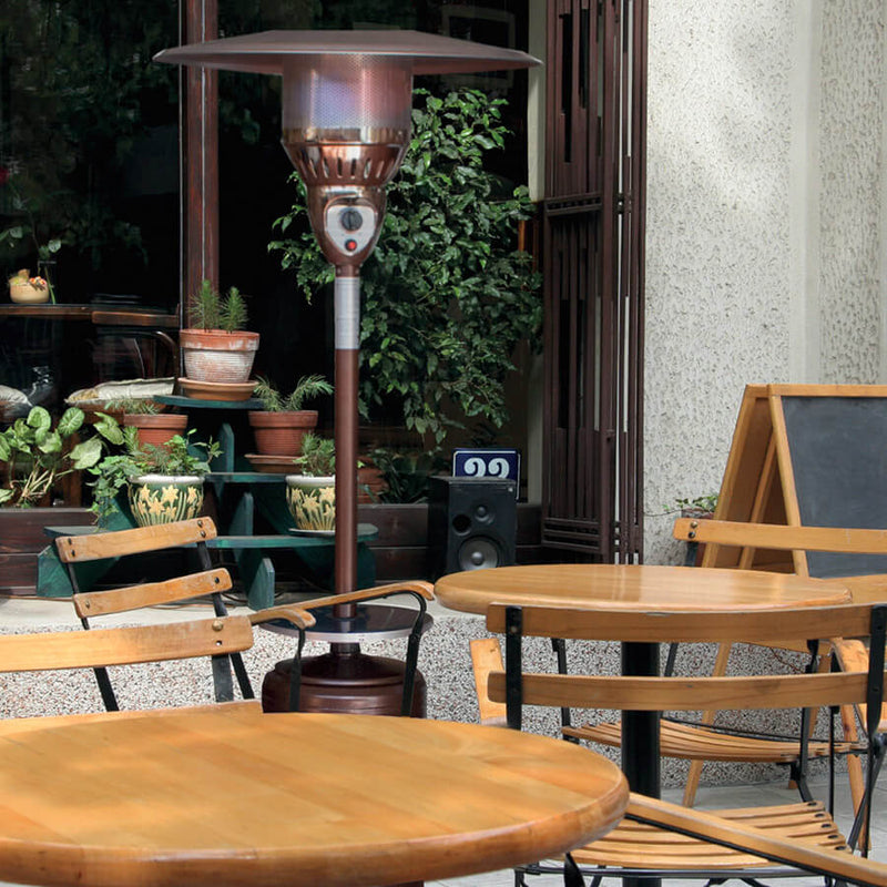 Stufa da Esterno Fungo a Gas Gpl 13 kW Kraus Eracle Rame/Bronzo