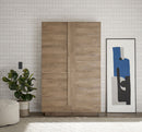 Madia Mobile Soggiorno Alto 2 Ante Jupiter 121x44x193 cm Noce Mercure
