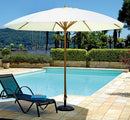 Ombrellone a Cupola da Giardino in Alluminio Ø3,3m Vorghini ConTract Vela