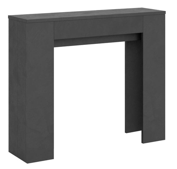 Consolle Allungabile 90x25/181 cm Pannelli in Nobilitato Slick Antracite acquista