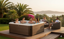 Vasca Idromassaggio da Esterno Spa Riscaldata 160x160x65 cm 6 Posti Wi-Fi Tribeca Smart