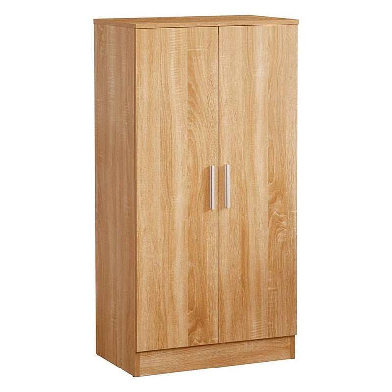 Scarpiera 2 Ante 108x55x36 cm in legno rovere chiaro