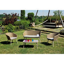 Set da Giardino in Wicker e Alluminio Vorghini Malaga Grigio