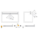 Barra Appendiabili per Armadio a Batteria 40,8-55,8 cm con LED Bianco Naturale e Sensore di Movimento Emuca Moka