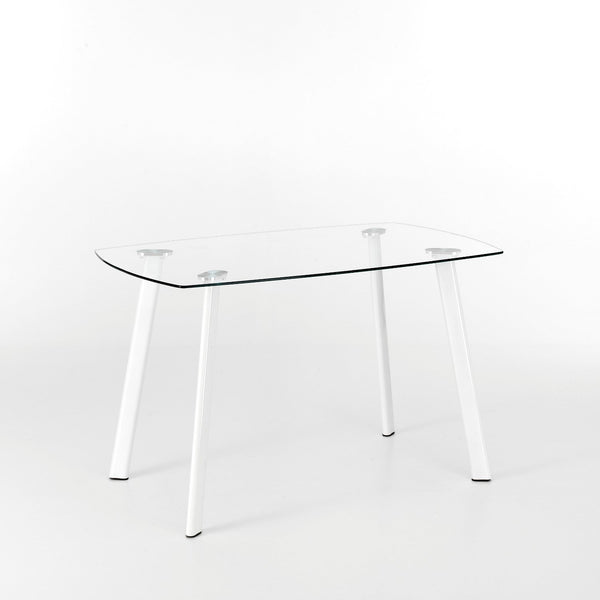 Table de bureau en métal 120x70x74cm TFT blanc transparent online