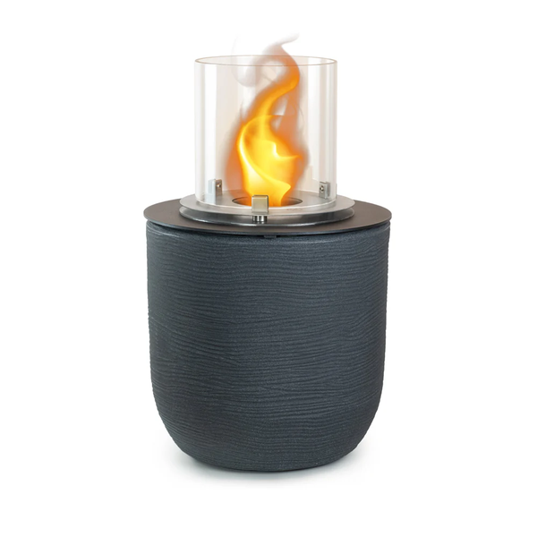 Camino a Bioetanolo Braciere da Pavimento Ø35xh55 cm per Interno ed Esterno Raffaello Ghisa Grigio acquista