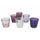 Set 6 Gobelets pour Liqueurs Liqueurs Cancun Provence en Verre Villa d'Este Home Tivoli Violet