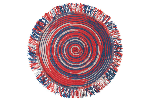 sconto Lot de 6 sets de table ronds à franges Ø44 cm VdE Tivoli 1996 Santiago