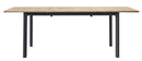 Tavolo da Giardino Allungabile 150-210x90x74 cm in Alluminio Antracite Piano in Teak