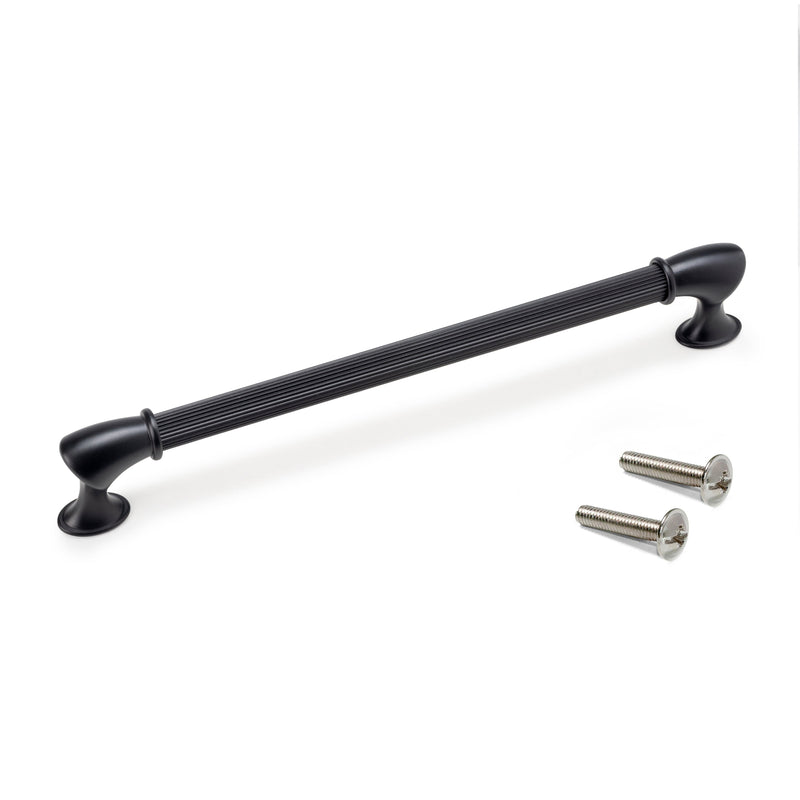 Set 20 Maniglie per Mobili 224 mm in Alluminio Emuca Suez Nero