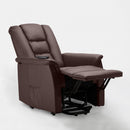 Poltrona Alzapersona Elettrica 1 Motore 68x77x109 cmin Similpelle Marrone