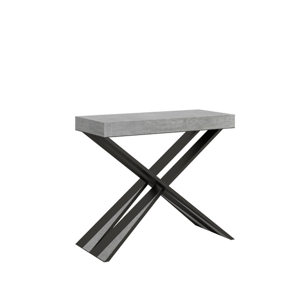 Consolle Allungabile 90-196x40x77 cm in Nobilitato Grigio sconto