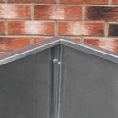 Contenitore per Mangimi 88,5x67,5x125,5 cm in Acciaio 2 Scomparti  