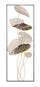 Panneau Lotus en fer 31x5x89,5 cm