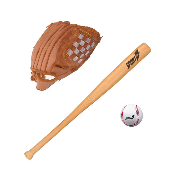 Ensemble de baseball, batte en bois de 60 cm, gant ergonomique et balle en PU online