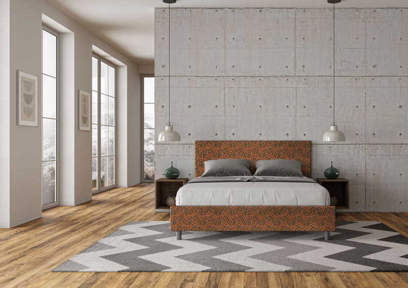 Letto Matrimoniale Adele Era 04 Arancione Varie Misure