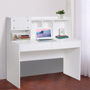 Scrivania da Ufficio in Legno 5 Scomparti e 2 Cassetti Bianco 120x60x115 cm 