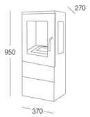 Stufa a Bioetanolo da Interno 2.5kW Karlsen Ruby Sappada Nero