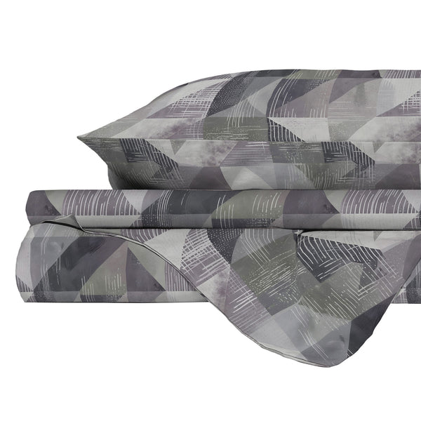 acquista Copripiumino con Stampa sul Sacco e Federe Linea River Sepik Grey Varie Misure