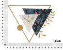Orologio da Muro Triangle 75x4,5x59 cm in Ferro