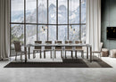 Consolle Allungabile 90-300x40x77 cm in Nobilitato Grigio