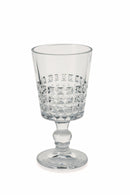 Set 6 Calici Ø8,4x17 cm in Vetro Villa d'Este Home Tivoli Pixel Trasparente