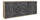 Meuble bas 4 portes 4 tiroirs 203x84x41 cm Noyer Stelvio/Oxyde Noir