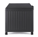 Baule Contenitore da Esterno 182x89,4x70h cm Apertura Facile e Ruote in Alluminio Ocean L Antracite 