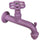 Robinet coloré pour fontaine de jardin en laiton Belfer RUB/022 Violet