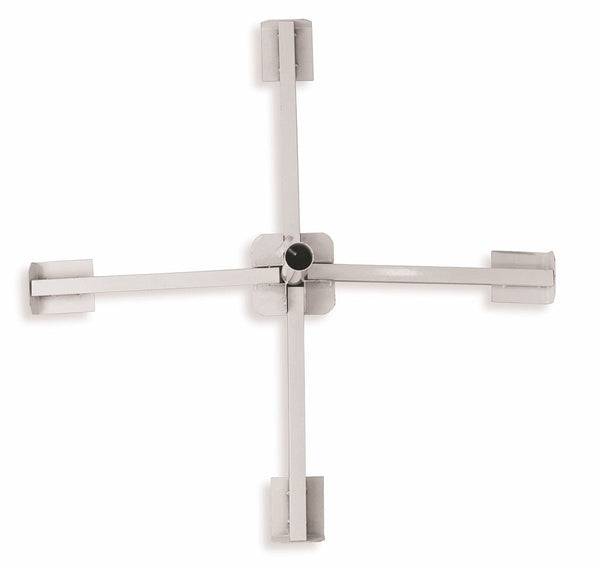 Base pour Parasol de Jardin Pliant en Fer Soriani Blanc sconto